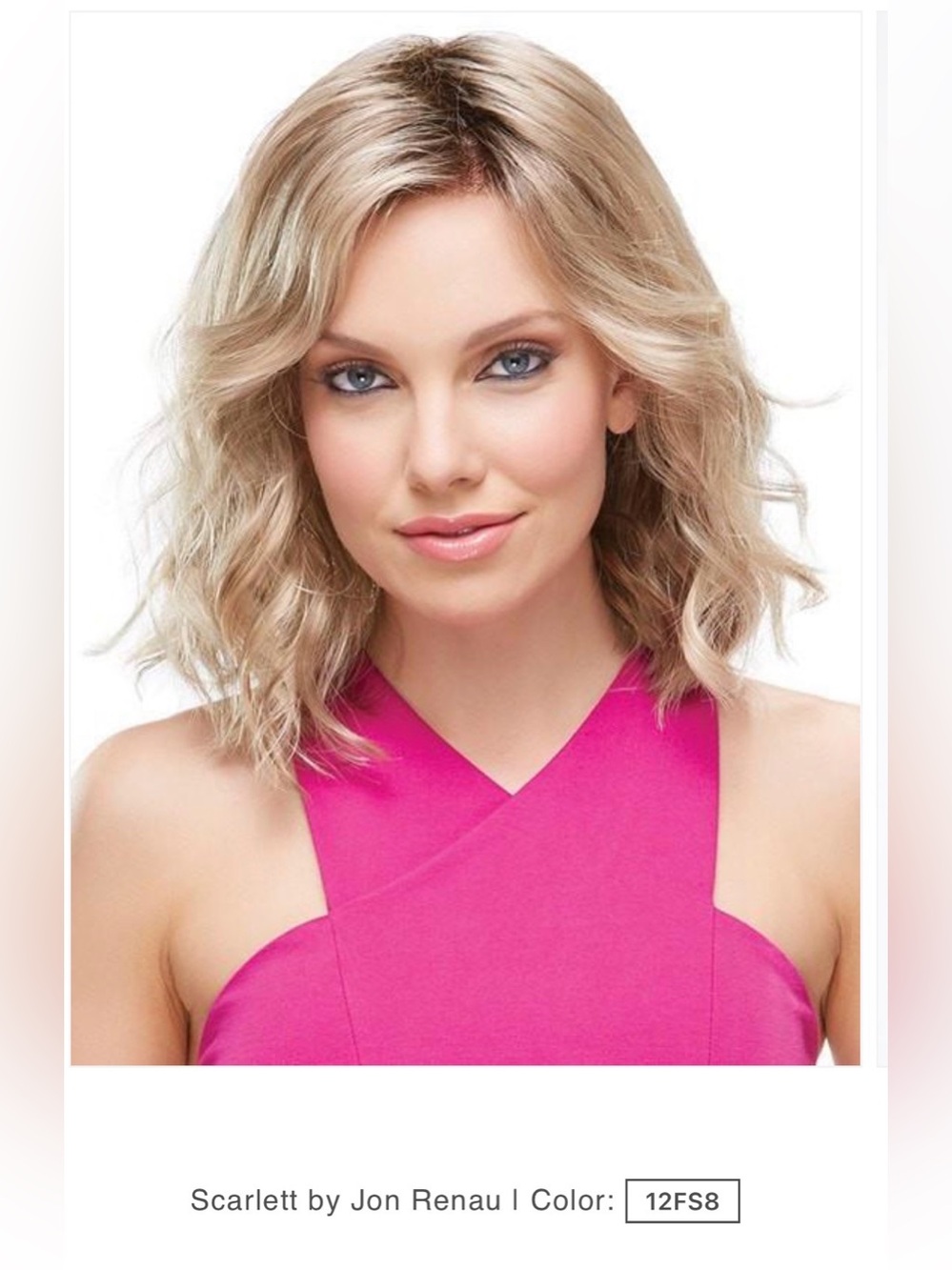 Scarlett by Renau LARGE Wig — Light Blonde (12FS8) long bob lob